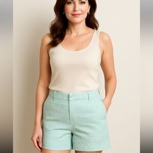 Loft The Riviera Short Mint Eyelet